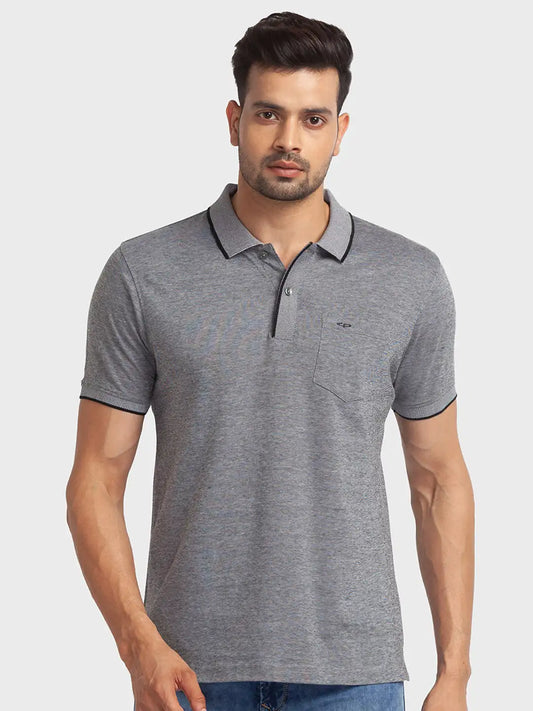 Men Tailored Fit Green Polo