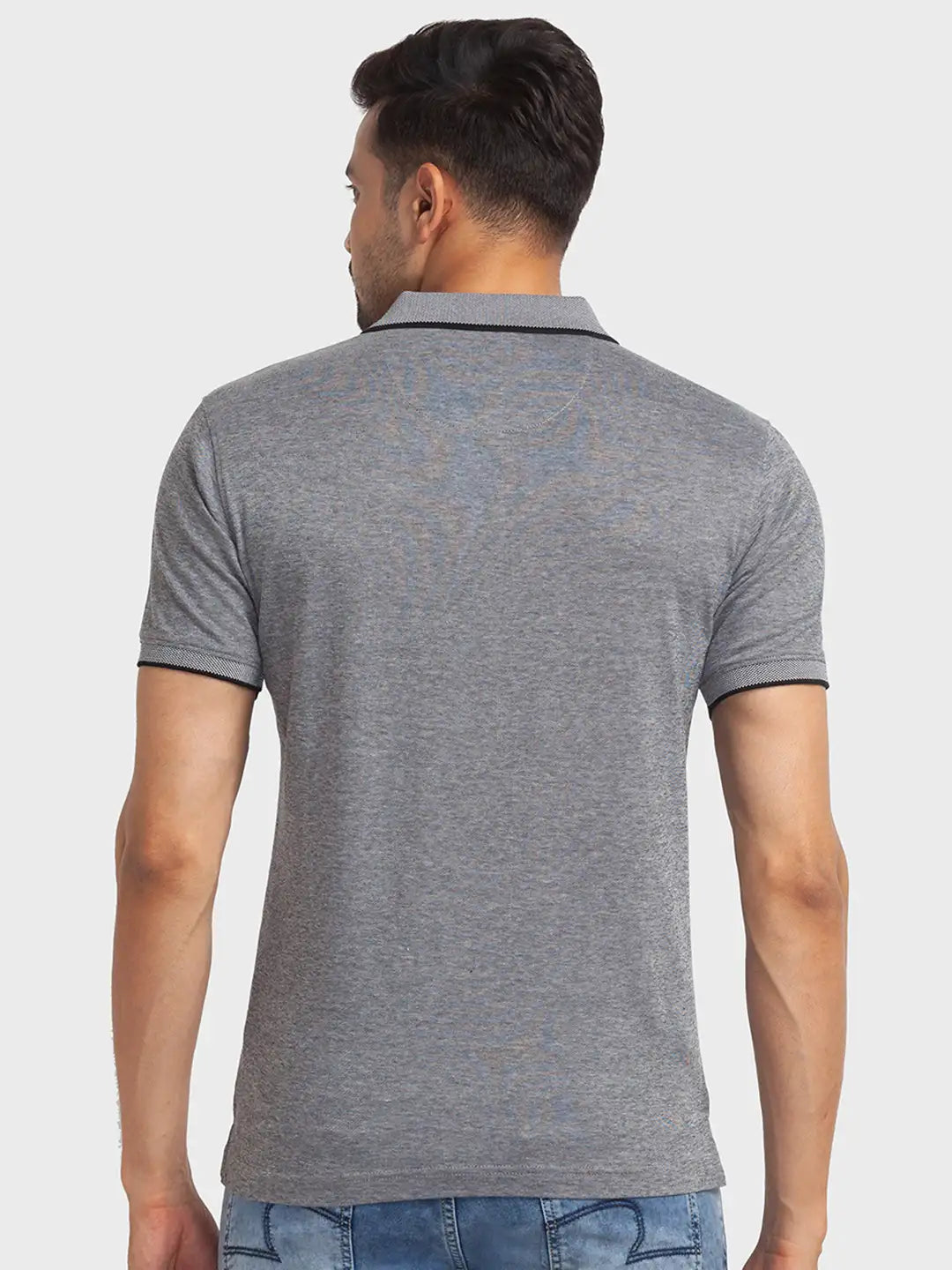Men Tailored Fit Green Polo