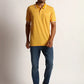Men Tailored Fit Orange T-Shirt