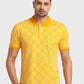 Men Tailored Fit Blue Polo