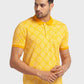 Men Tailored Fit Blue Polo