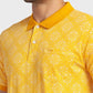 Men Tailored Fit Blue Polo