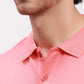 Colorplus Men Green Solid Tailored Fit Cotton T-Shirt