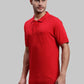 Men Tailored Fit Navy Polo