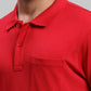 Men Tailored Fit Navy Polo