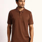 Men Tailored Fit Blue T-Shirt