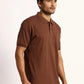 Men Tailored Fit Blue T-Shirt
