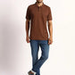 Men Tailored Fit Blue T-Shirt