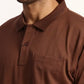 Men Tailored Fit Blue T-Shirt