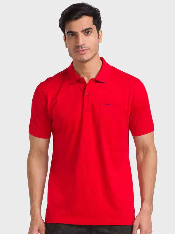 Men Tailored Fit White T-Shirt