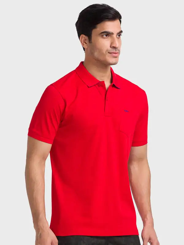 Men Tailored Fit White T-Shirt