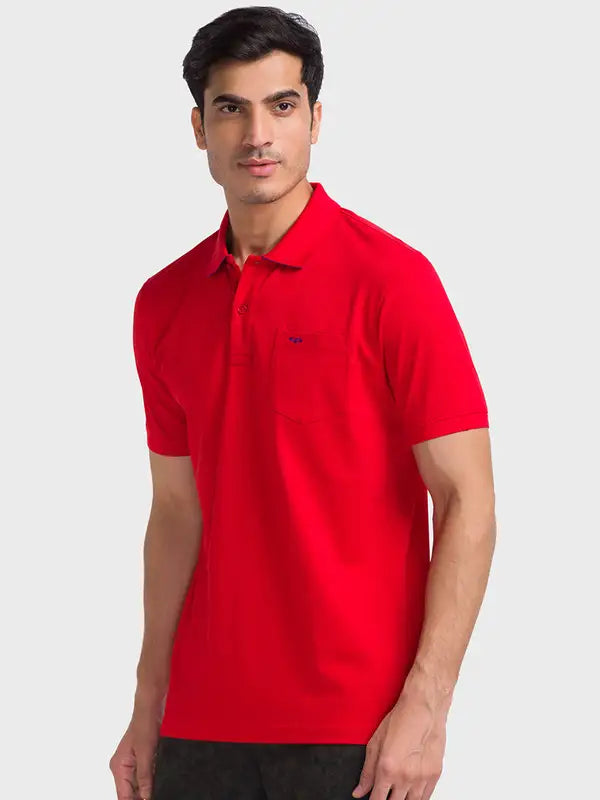 Men Tailored Fit White T-Shirt