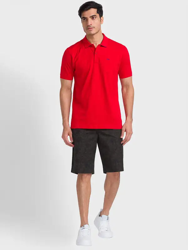 Men Tailored Fit White T-Shirt
