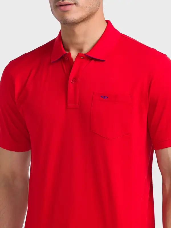 Men Tailored Fit White T-Shirt