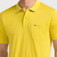 Men Tailored Fit Blue T-Shirt