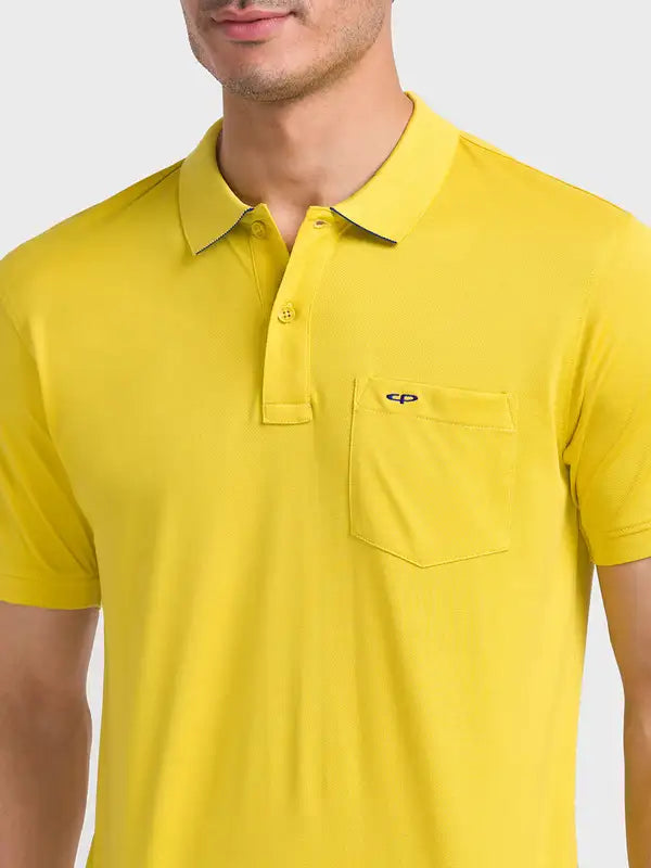 Men Tailored Fit Blue T-Shirt