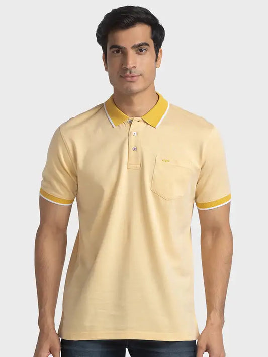 Men Tailored Fit Light Blue T-Shirts