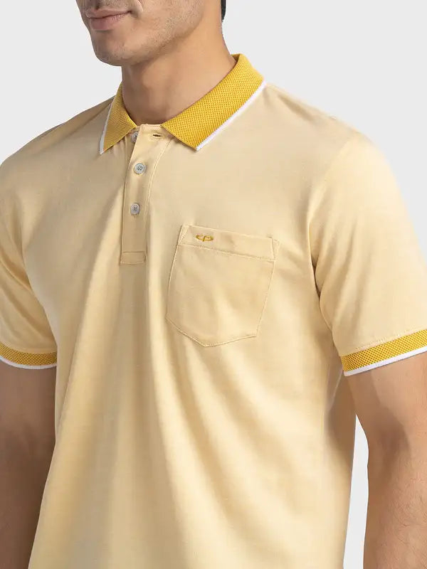 Men Tailored Fit Light Blue T-Shirts