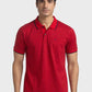 Men Tailored Fit Red T-Shirts