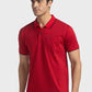 Men Tailored Fit Red T-Shirts
