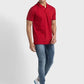 Men Tailored Fit Red T-Shirts