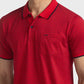 Men Tailored Fit Red T-Shirts