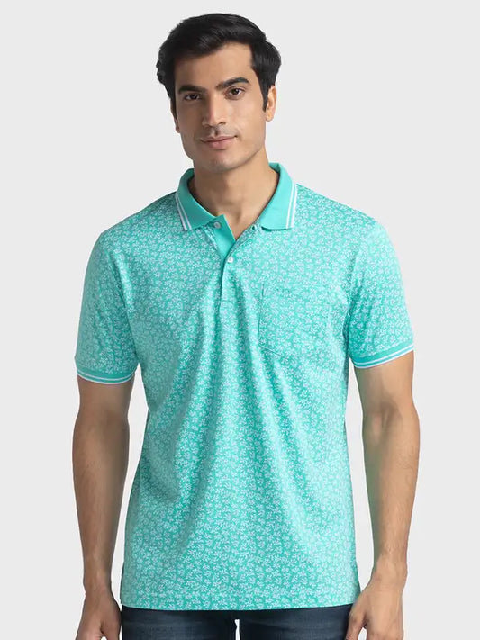 Men Tailored Fit Yellow T-Shirt