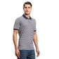 Men Brown Regular Fit Stripe Cotton Half Sleeve T-Shirt