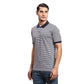 Men Brown Regular Fit Stripe Cotton Half Sleeve T-Shirt