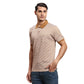 Men Blue Regular Fit Print Cotton Half Sleeve T-Shirt