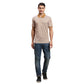 Men Blue Regular Fit Print Cotton Half Sleeve T-Shirt