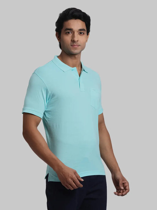 ColorPlus Regular Fit Solid Medium Yellow T-Shirt