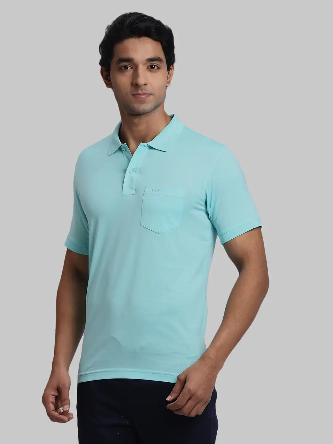 ColorPlus Regular Fit Solid Medium Yellow T-Shirt