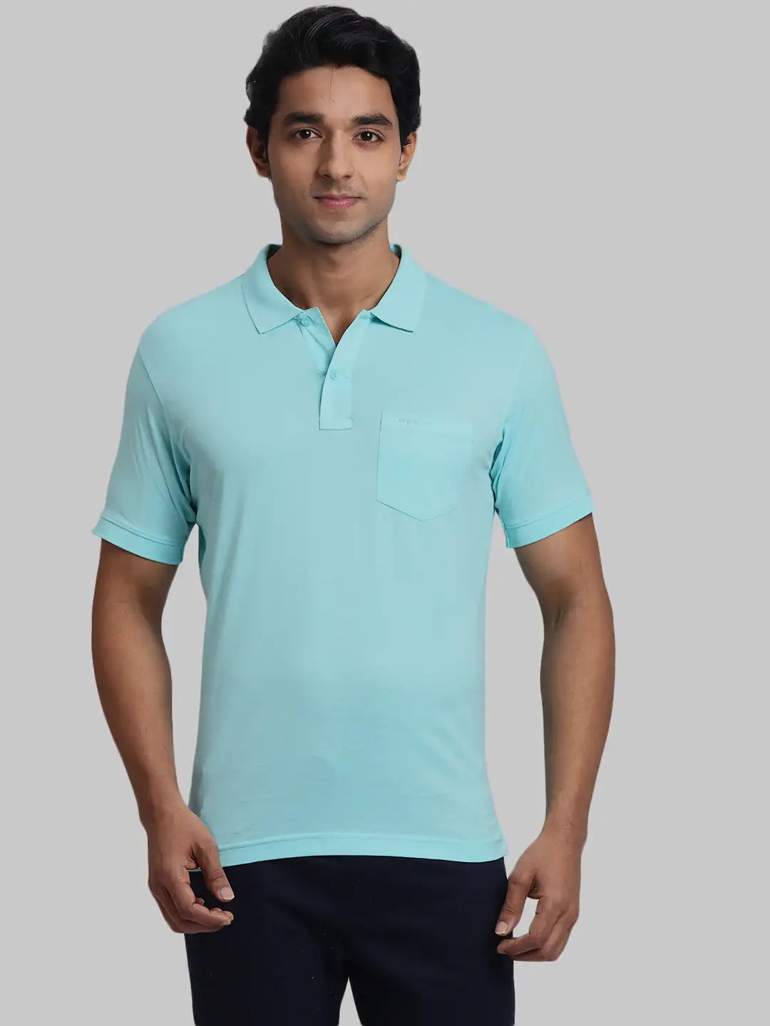 ColorPlus Regular Fit Solid Medium Yellow T-Shirt