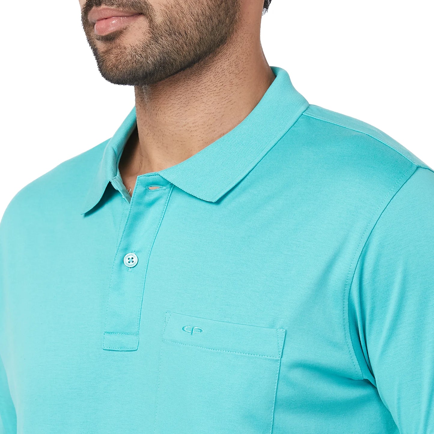 ColorPlus Men Green Print Regular Fit Cotton Half Sleeve T-Shirt