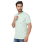 ColorPlus Men Red Print Regular Fit Cotton Half Sleeve T-Shirt