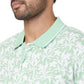 ColorPlus Men Red Print Regular Fit Cotton Half Sleeve T-Shirt