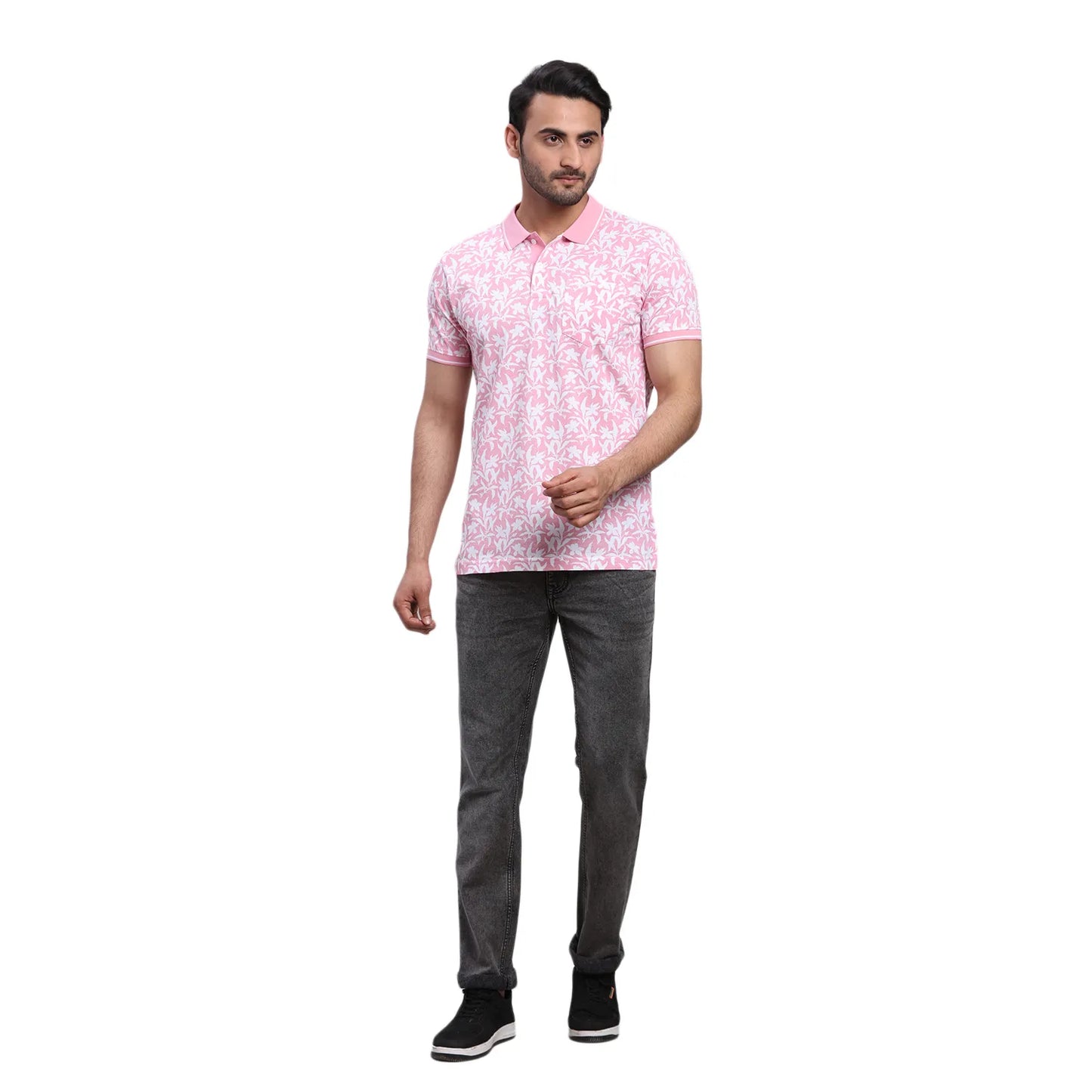 ColorPlus Men Brown Checks Comfort Fit Linen Full Sleeve Shirt