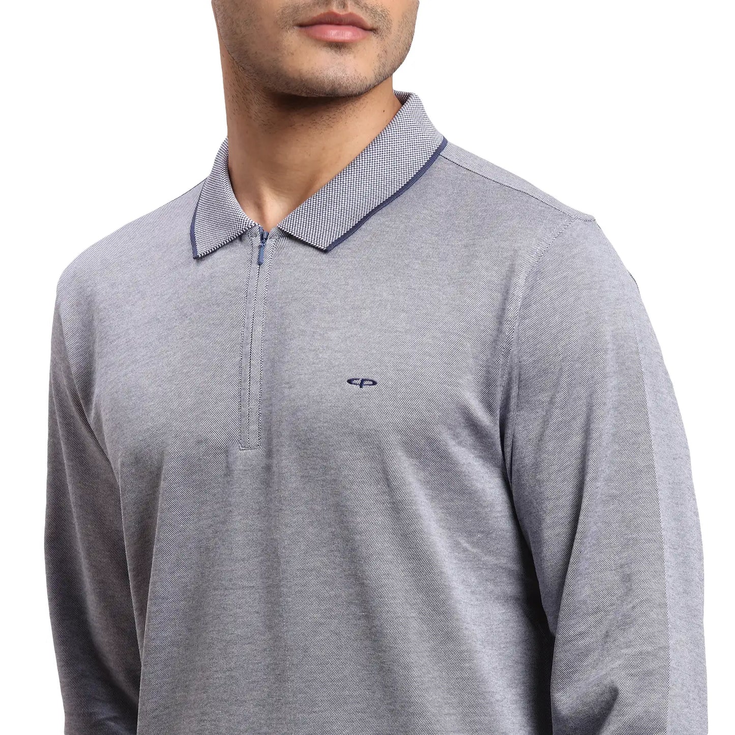 Men Orange Regular Fit Solid  Cotton Full Sleeve  T-Shirt