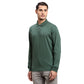 Men Brown Regular Fit Solid  Cotton Full Sleeve  T-Shirt