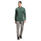 Men Brown Regular Fit Solid  Cotton Full Sleeve  T-Shirt