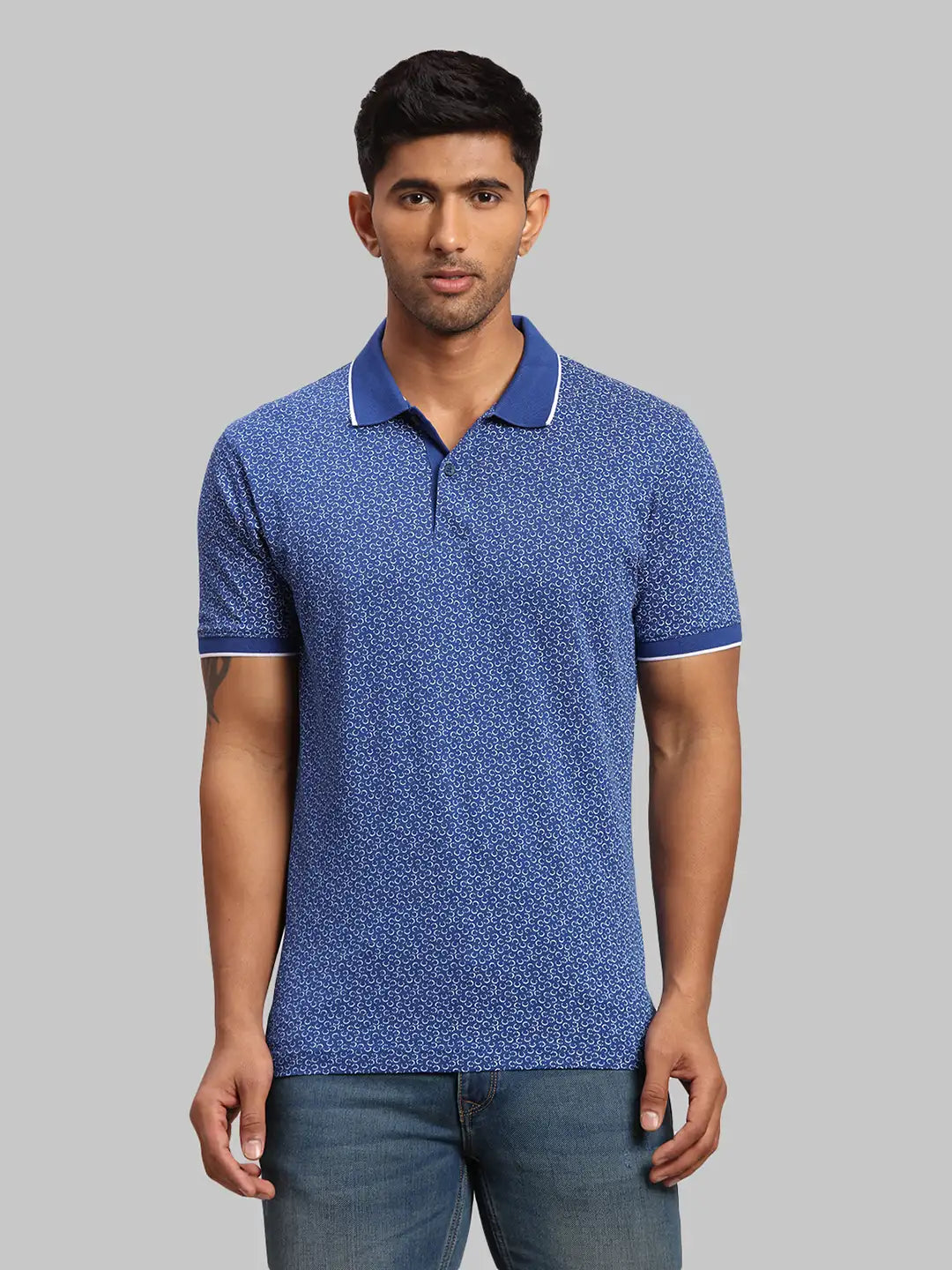 Men Tailored Fit Medium Red Polo