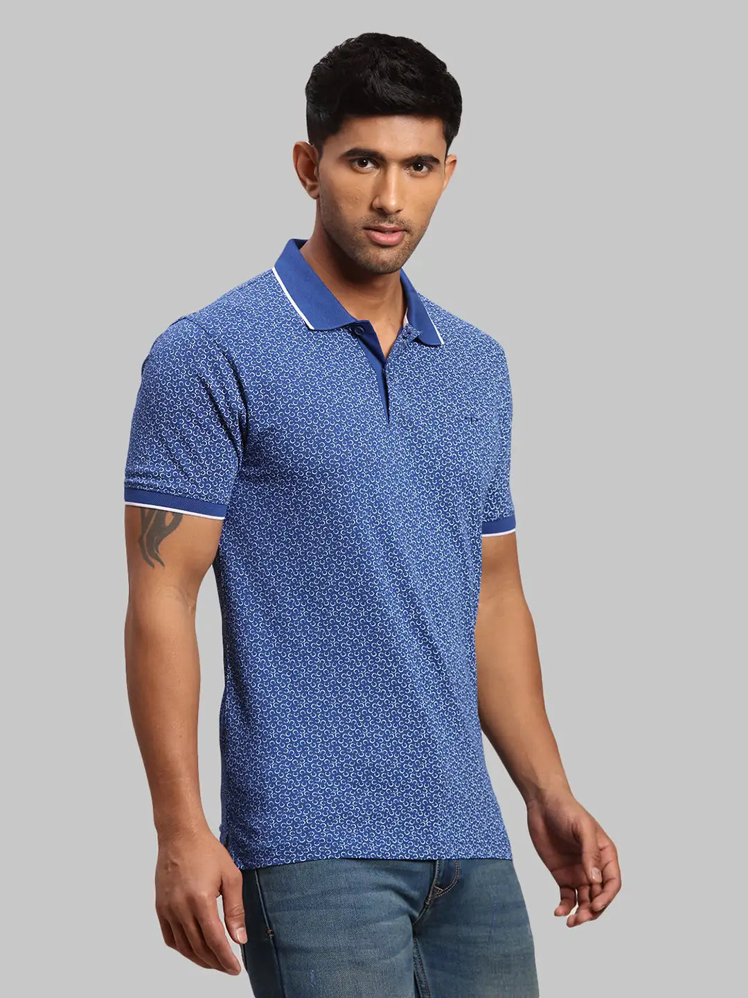 Men Tailored Fit Medium Red Polo