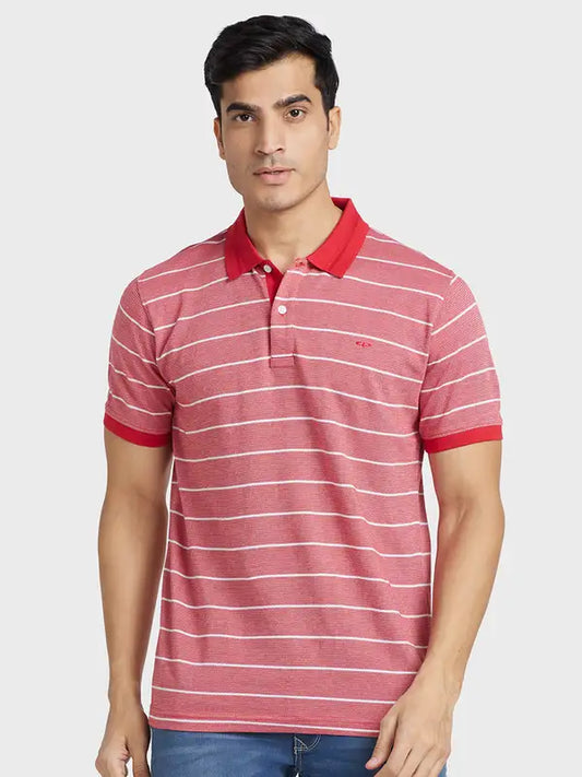 Men Tailored Fit Light Brown Polo