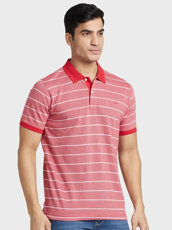 Men Tailored Fit Light Brown Polo