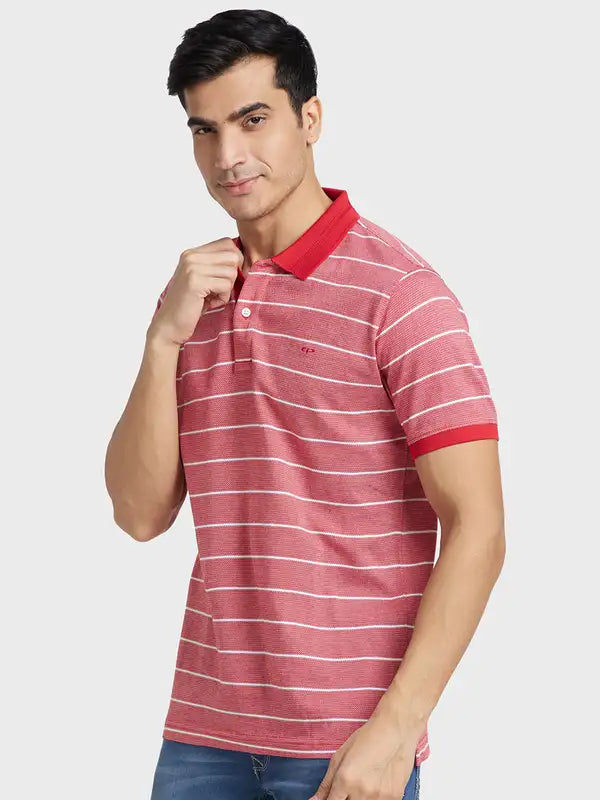 Men Tailored Fit Light Brown Polo