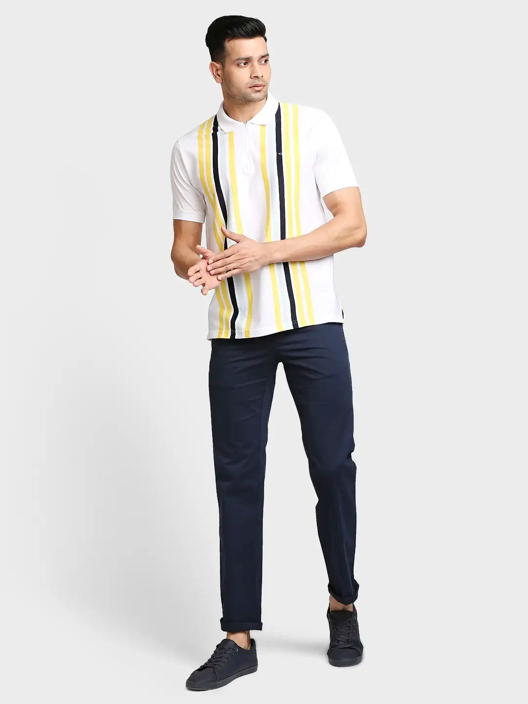Men Tailored Fit Red Polo