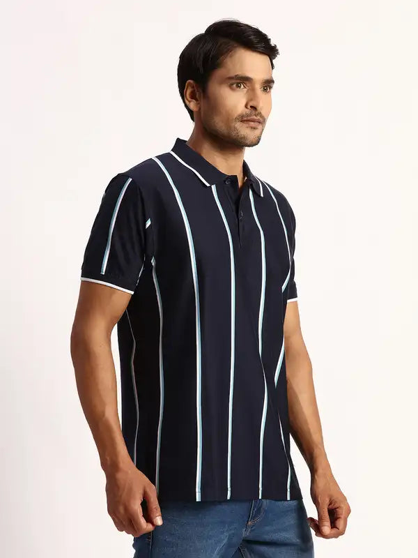 Men Tailored Fit White T-Shirt
