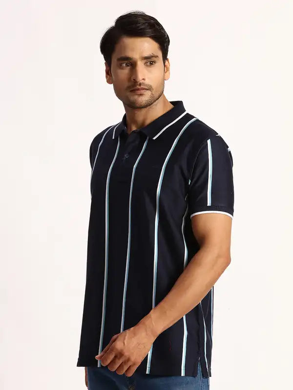 Men Tailored Fit White T-Shirt