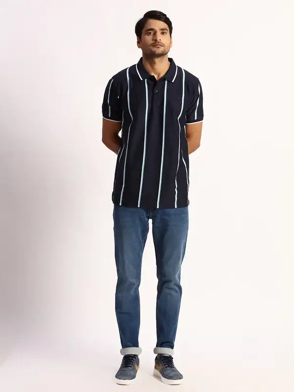Men Tailored Fit White T-Shirt